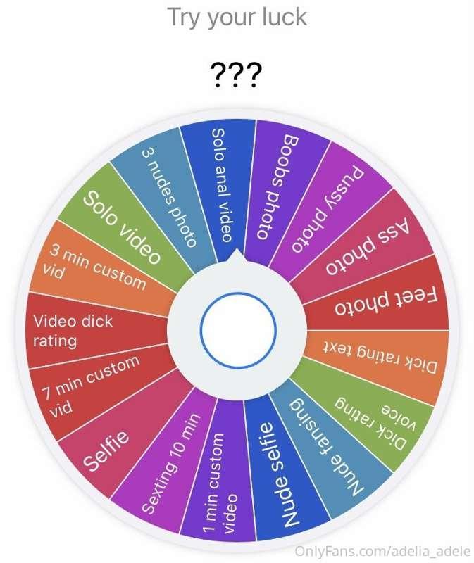 𝐓𝐫𝐲 𝐲𝐨𝐮𝐫 𝐥𝐮𝐜𝐤 🍀 𝐈 𝐛𝐞𝐥𝐢𝐞𝐯𝐞 𝐢𝐧 𝐲𝐨𝐮 𝐃𝐚𝐝𝐝𝐲 💞
𝐒𝐩𝐢𝐧 𝐭𝐡𝐞 𝐰𝐡𝐞𝐞𝐥 𝗮𝗻𝗱 ..