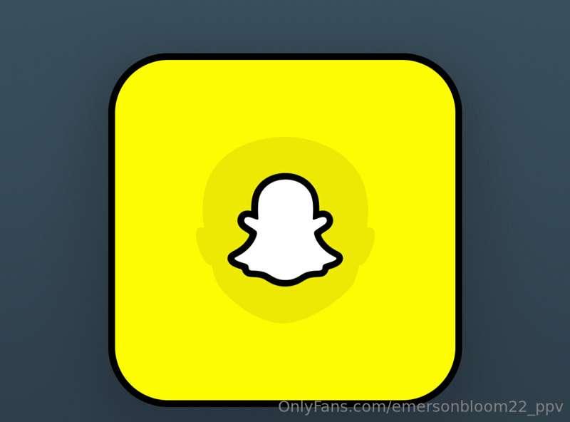 Snapchat… easier access to connect, horny random moments, sn..
