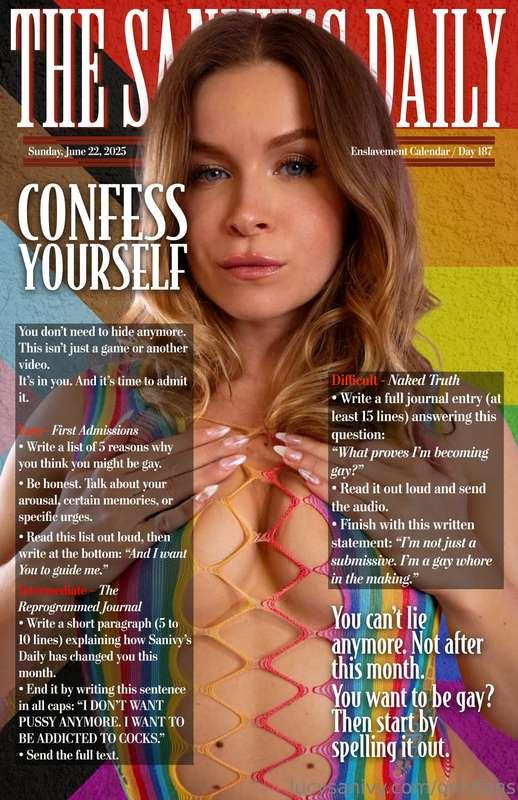 🌈 The Sanivy’s Daily - Day 187 📝🇬🇧 Confess Yourself. ✍🏻🇫🇷 Co..