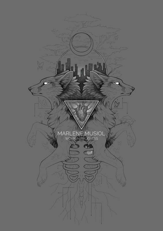 New „Symbiosis" Drawing in Progress