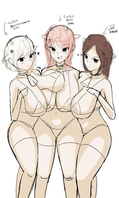 WIP Napoli Triplets (OC'S)