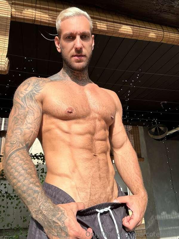 Pull down my board shorts, and let's start the fun. 😉😉