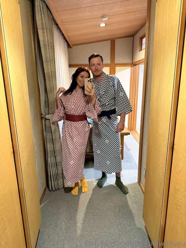 Enjoying the outdoor Onsen today with @beyourwild 🥷🏼 