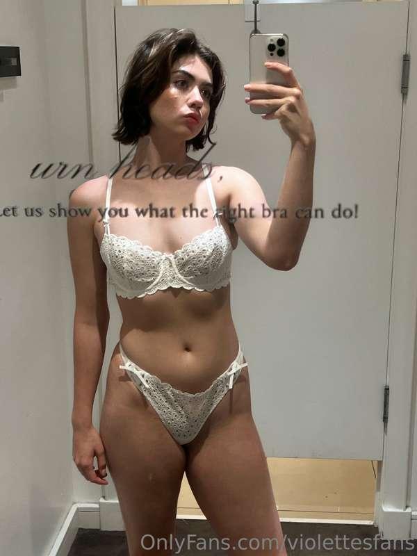 Tried on some lingerie but it was all kind of mid