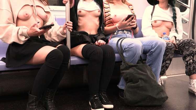 Subway ride with the girls!