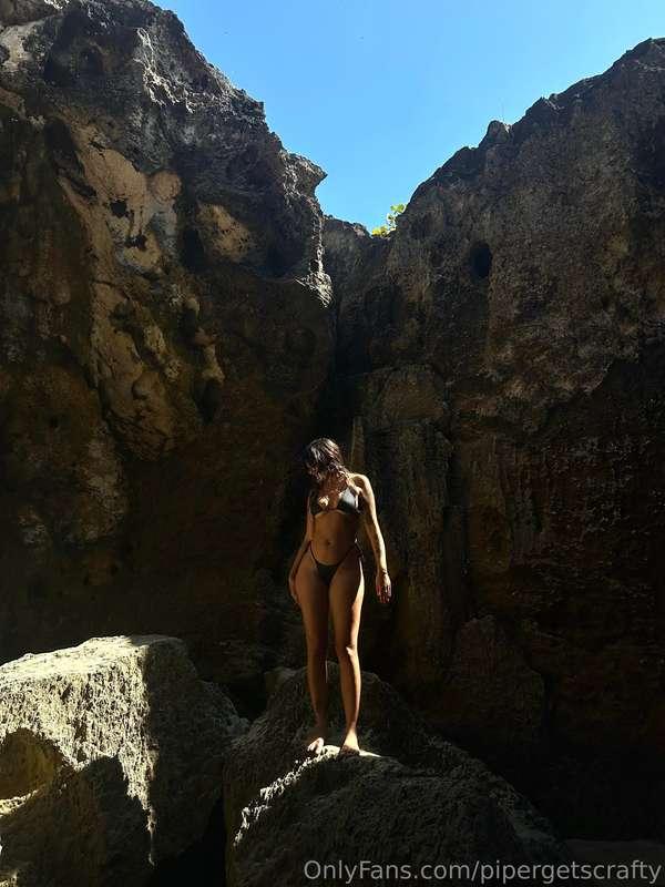 explored a cave in the caribbean yesterday <3