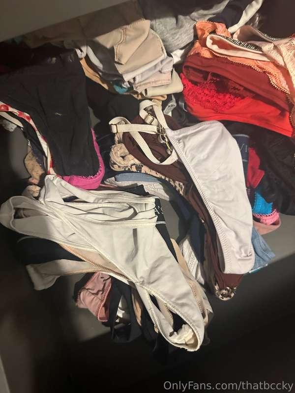 Just realized I own so many panties … who wants to buy one? ..