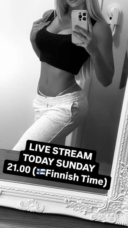 LIVE CAM show Today sunday 11.5,start at 9pm Finnish Time 🇫🇮..