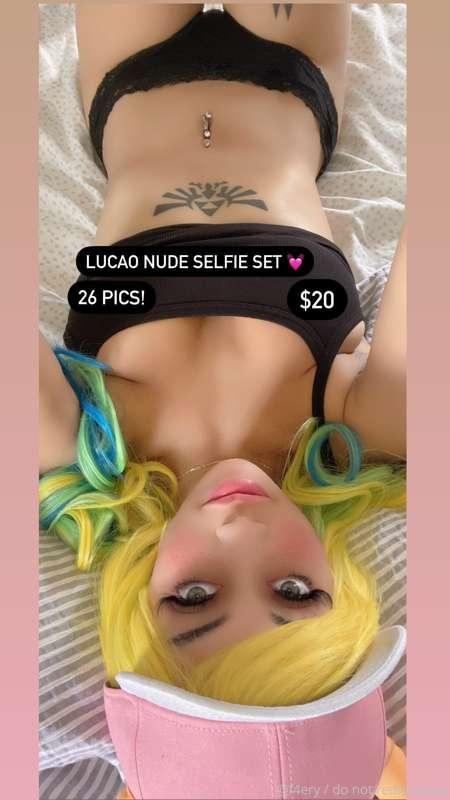 ***Lucao Nude Selfie Set*** Teasing you by taking off my sex..