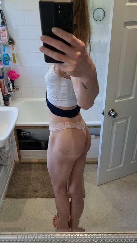 Pink thong