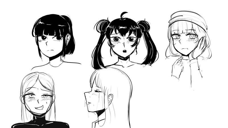 Some gals sketches 
