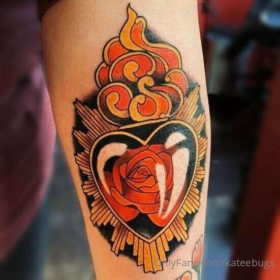okay. new tattoo. right in the pit of my arm. probably my mo..
