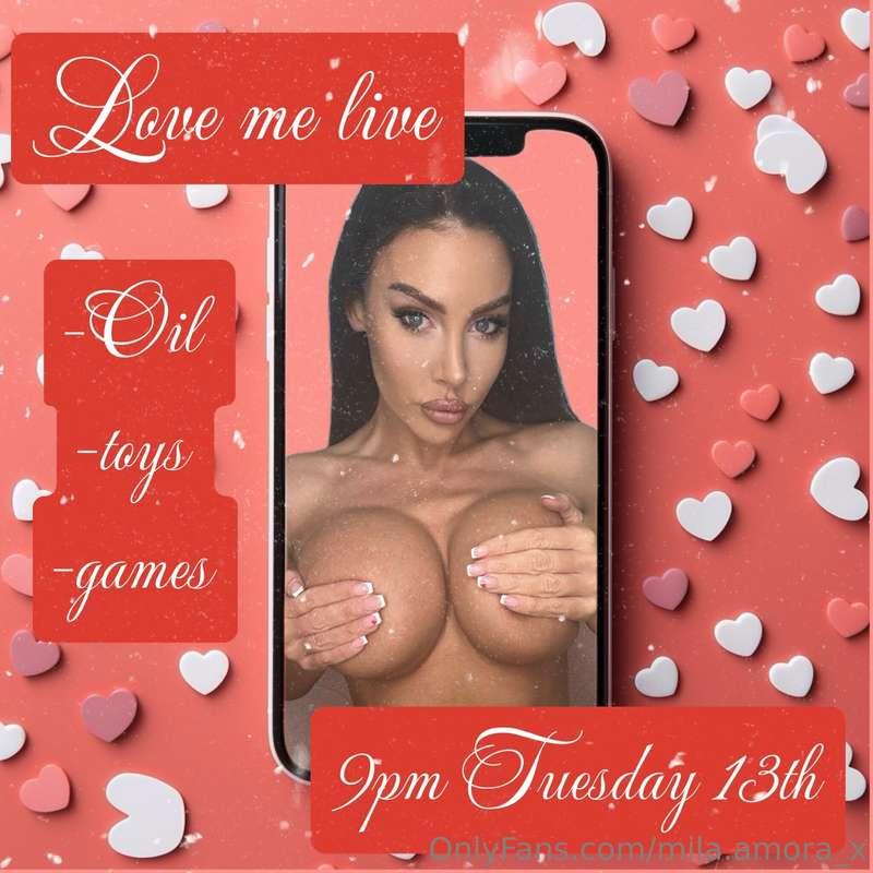 Put 9pm Tuesday night in your diary’s! 📝🥰