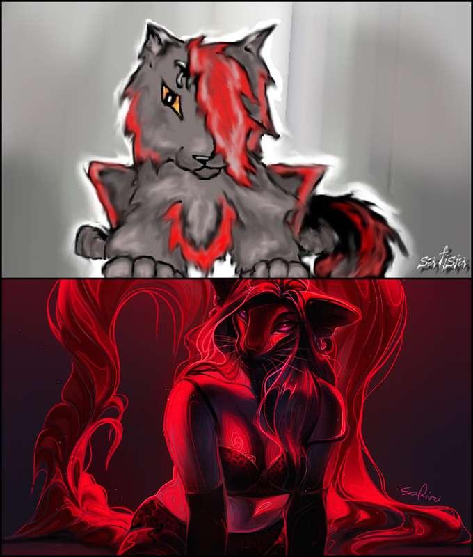 Fursona time! 2008 vs 2022 (random)