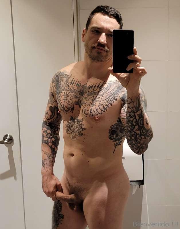 Me calienta el baño de trabajo. 