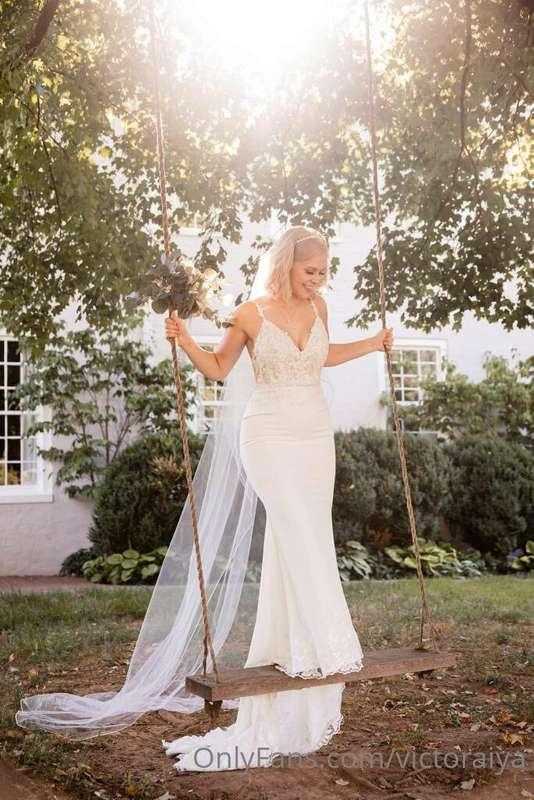 Had a modeling shoot today and got to wear my wedding dress ..