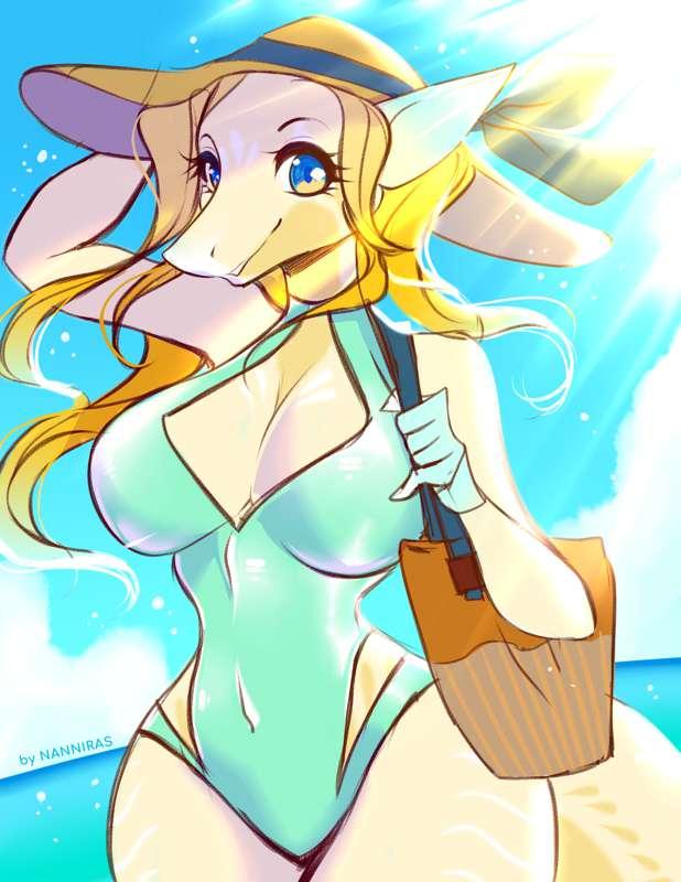 Athena's First Day at the Beach