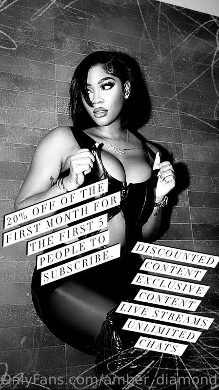 @amberdiamond_  the other page 😏 20% discount for the first ..
