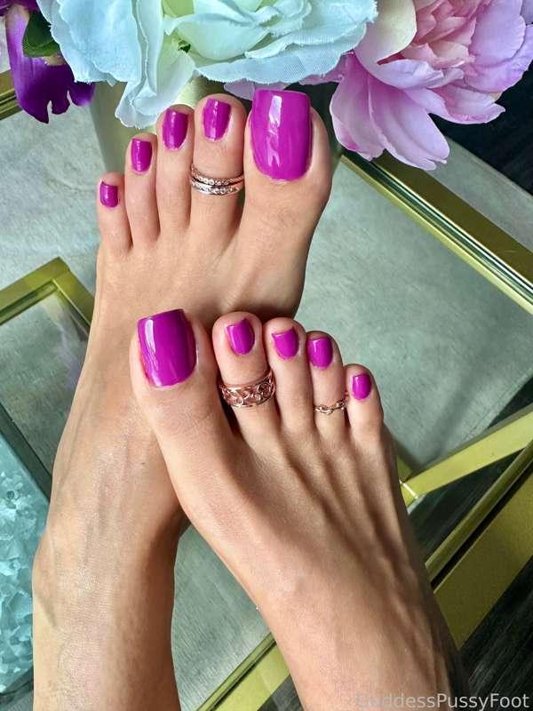 💜New pedi reveal💜