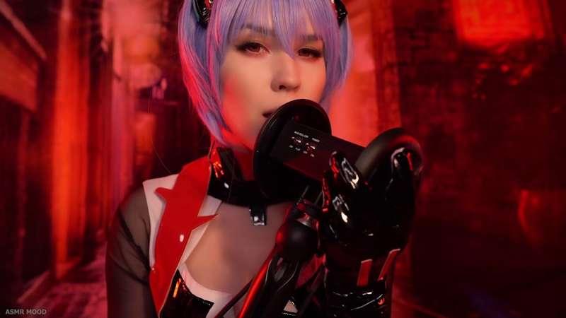 NEW ASMR VIDEO: REI AYANAMI 🔥 Scratching, L❣cking, Ahega👅o