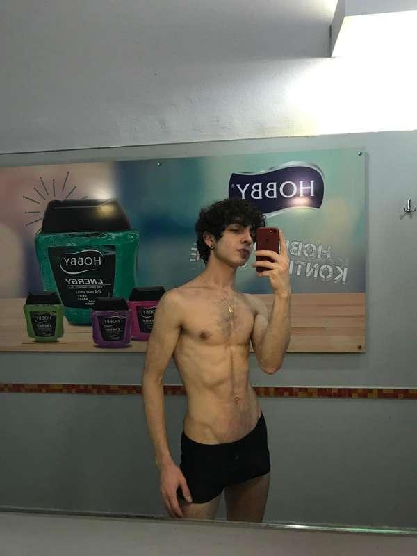 striptease after gym :)