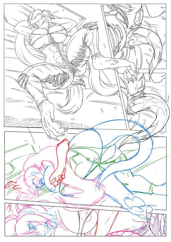 "Penny's Curse" (Page 03) Sketch Ver. 2