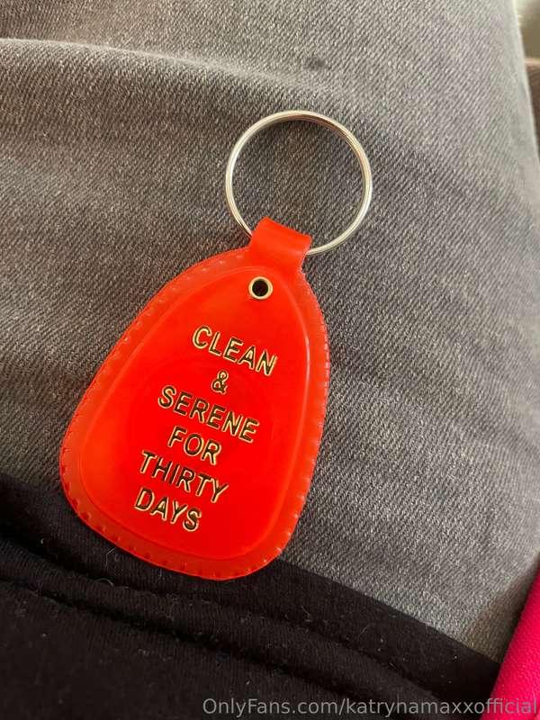 More than 30 days clean from hard droogs! Got my keytag the ..