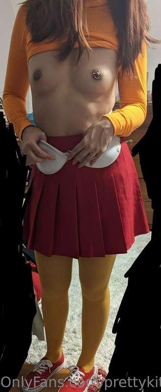 Daddy said he wanted to be flashed before the Halloween part..