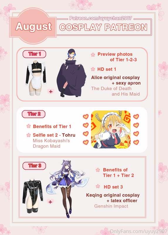 NEW LAYOUT FOR AUGUST PATREON SCHEDULE.
I really don't know ..