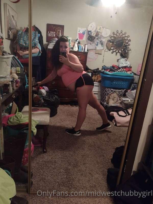 Look how I burst out of my old gym clothes.