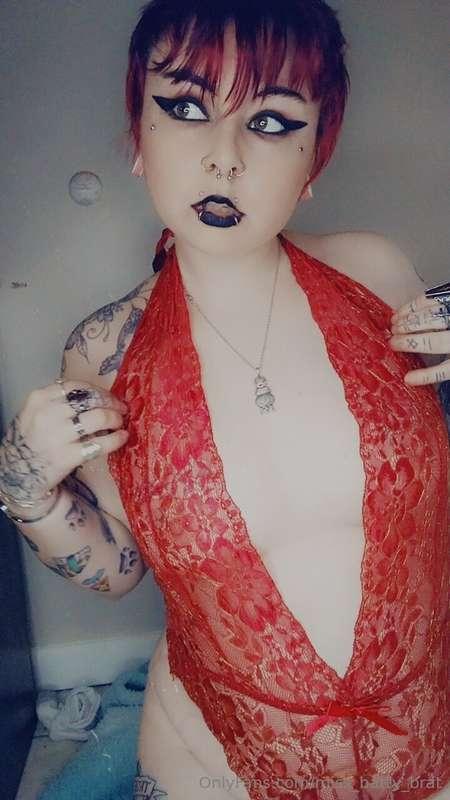 A lil bit of red lace