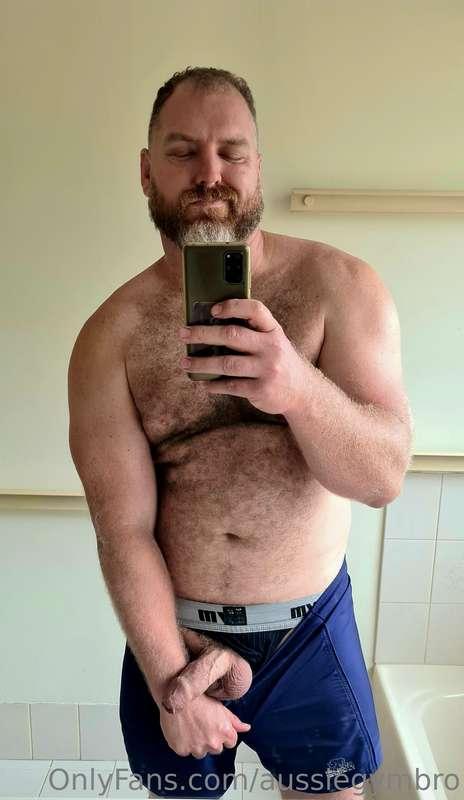 Post-workout pump 🍆💪🏼