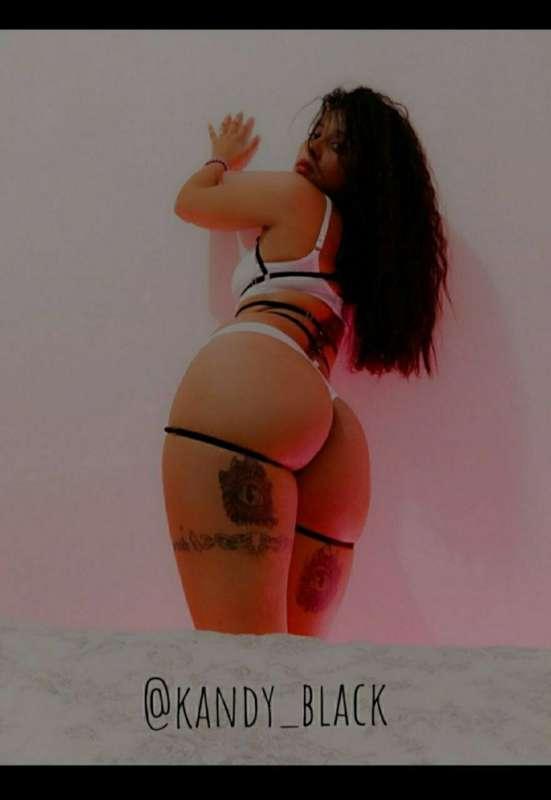 My friend @kandy_black is a brunette with a big ass and nice..