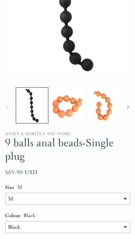 Just found some new anal beads, the ones I have are small an..