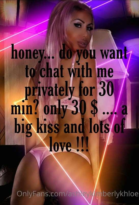 Guys Exclusive chat with me.... only 30$!!!
💋❤