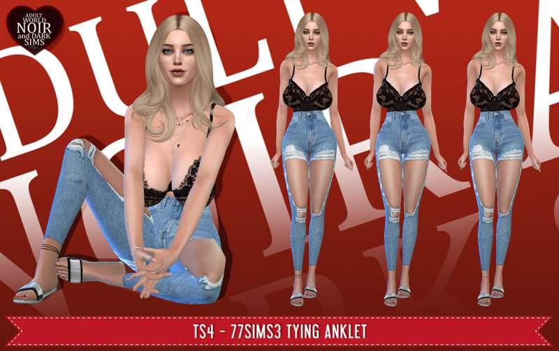 TS4 - [77sims3] Tying Anklet