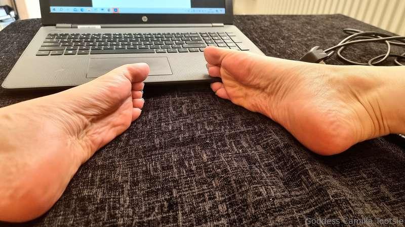 Working from home can be tough 😉 All I need now is a foot st..