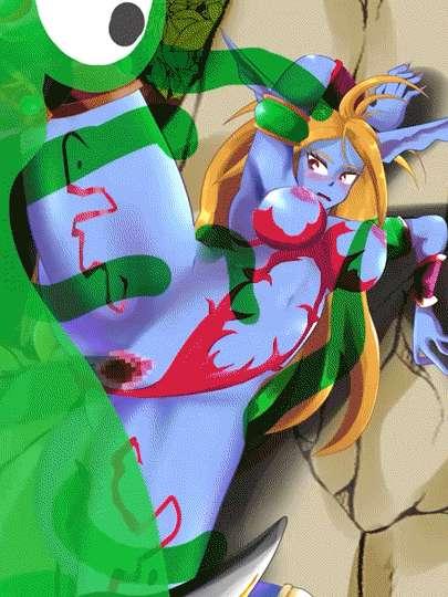 Katt (BOA) loses and gets slime fucked