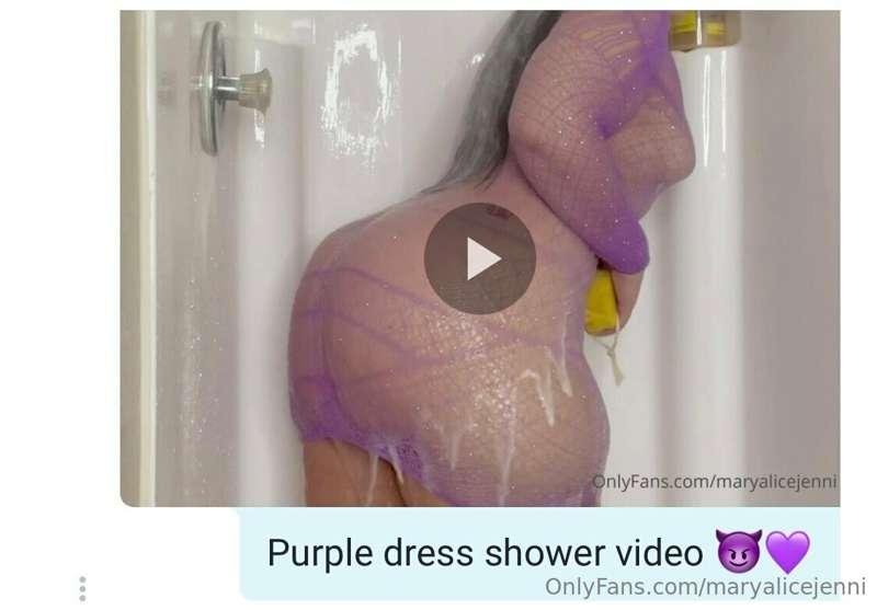 Message me *purple dress shower video* if you didn’t get it...