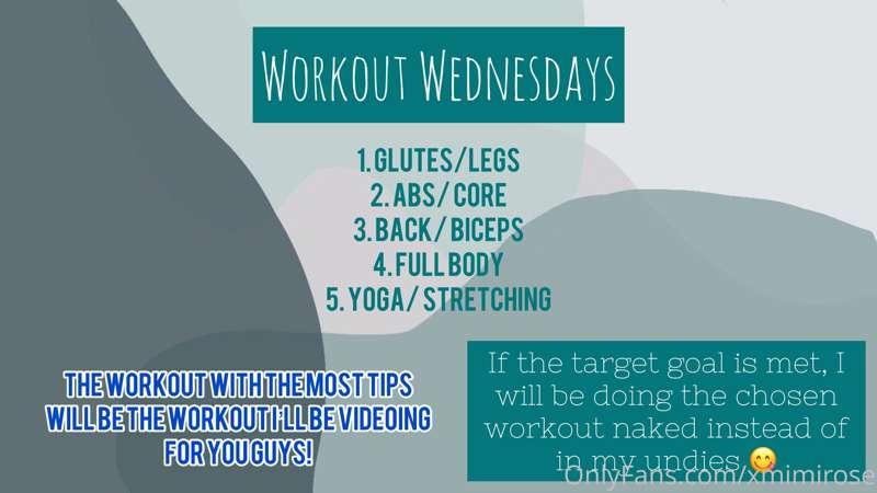 Workout Wednesday!!!

RULES:

$1 = 1 vote please comment or ..