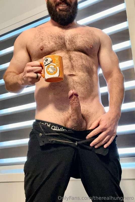 One last coffee before heading out for appointments all day