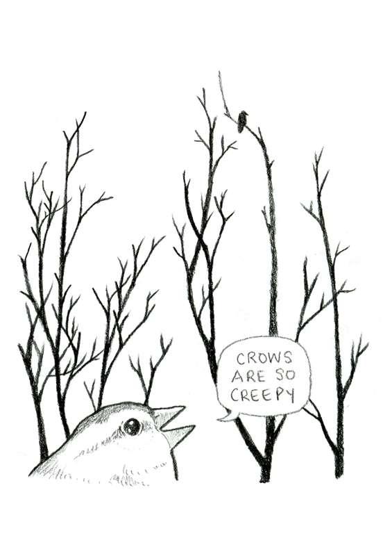 Crows are so creepy