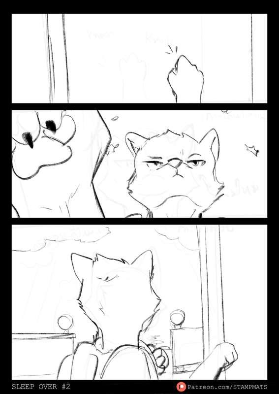 (Sketch) Sleep Over 2 - page 1, 2, 3