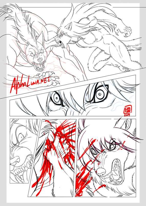 Alpha Luna Ch5 Page 42 & 43 Sketches