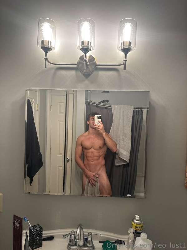 Now the question is will the towel stay up once I remove my ..