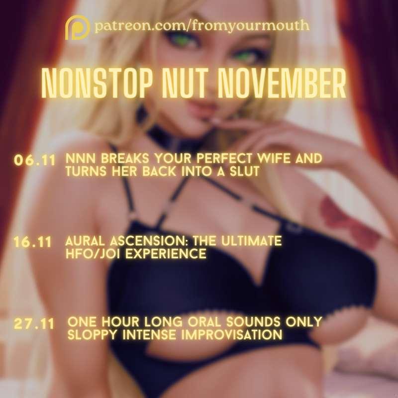 No Nut November? How about Nonstop Nut November 💦