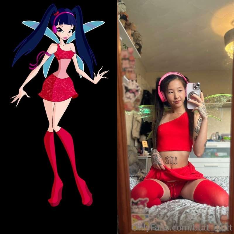 I cosplayed as Musa from the winx club and I kind of loved i..