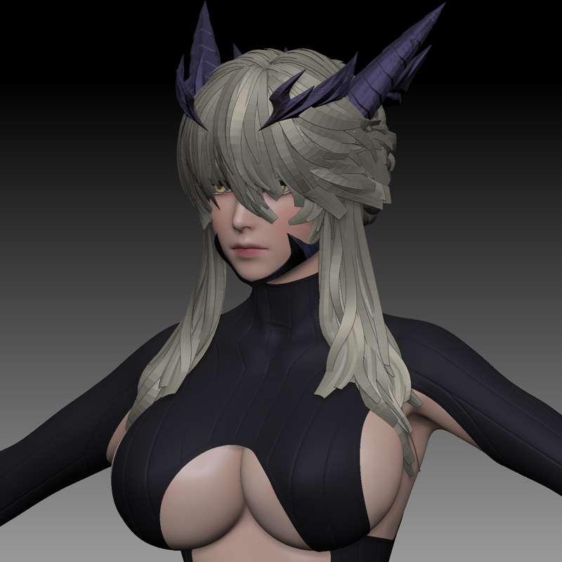 Artoria Lancer Alter - First WIP