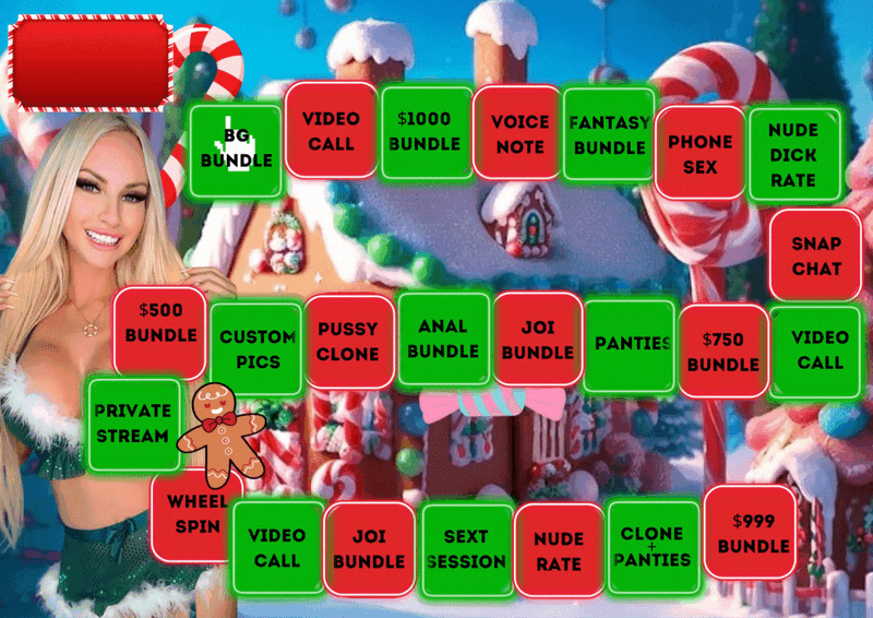 🍭🎁 𝐗𝐌𝐀𝐒 𝐂𝐀𝐍𝐃𝐘𝐋𝐀𝐍𝐃🎄🍬
𝗛𝗮𝗽𝗽𝘆 𝗛𝗼𝗹𝗶𝗱𝗮𝘆𝘀 🥰 𝗧𝗮𝗸𝗲 𝘆𝗼𝘂𝗿 𝗰𝗵𝗮𝗻𝗰𝗲𝘀 𝗮𝗻𝗱 𝗟𝗲𝘁’𝘀 𝗴𝗲𝘁 𝗻𝗮𝘂𝗴𝗵𝘁𝘆! 😈

🍫 $15 1 roll
🍫 $25 2 rolls
🍫 $40 3 rolls

𝖦𝖾𝗍 𝗋𝖾𝖺𝖽𝗒 𝗍𝗈 𝖻𝗅𝗈𝗐 𝗒𝗈𝗎𝗋 𝗅𝗈𝖺𝖽 𝖺𝗇𝖽 𝖫𝖾𝗍’𝗌 𝖯𝗅𝖺𝗒!💥💦⤵️⤵️⤵️

#fyp #game #xmas #candyland #Christmas #prizes 