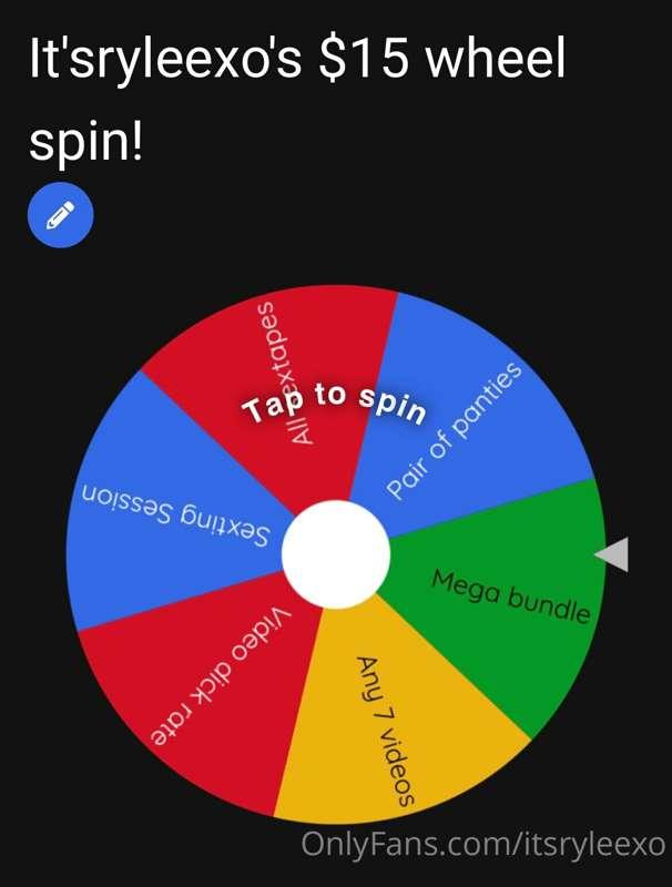 ***WHEEL SPIN***
Take your chances & spin to win a fun & ***..